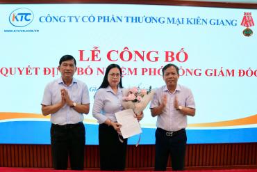 KTC công bố các Quyết định về công tác cán bộ