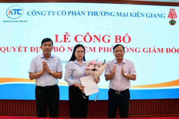 KTC công bố các Quyết định về công tác cán bộ